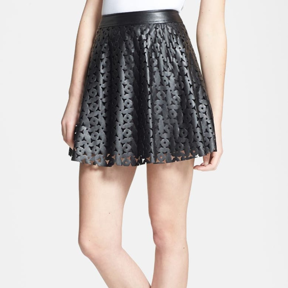 Faux Leather Skirt